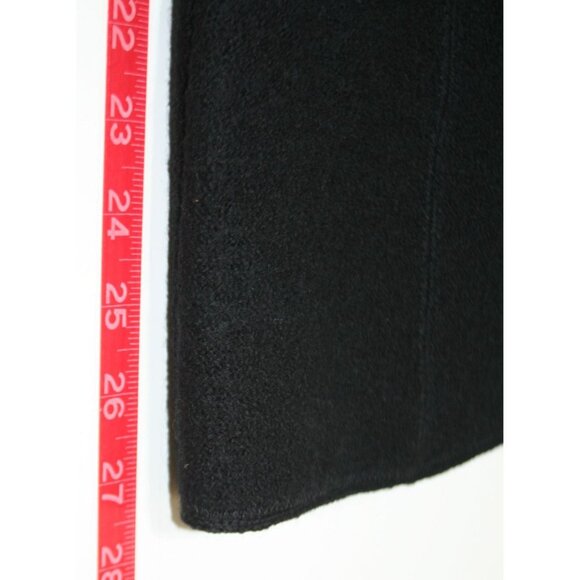 Geiger Austria Wool Button Cardigan Sweater Jacket Black Womens 10 Mountain Chic - Picture 8 of 9